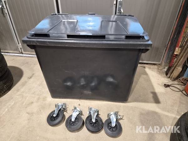 Kärl med lock PWS 660 liter