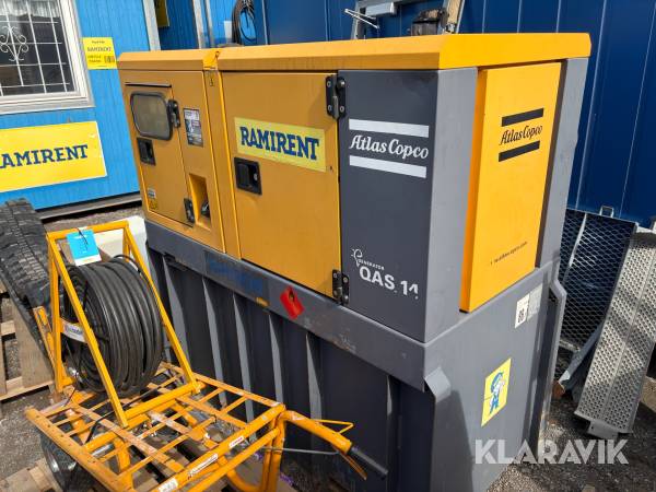 Generator Atlas Copco QAS14 med bränsletank