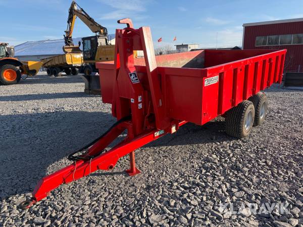 Lastväxlarvagn Bigab 7-10 med flak