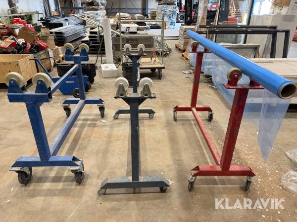 Vagnar för emballageplast
