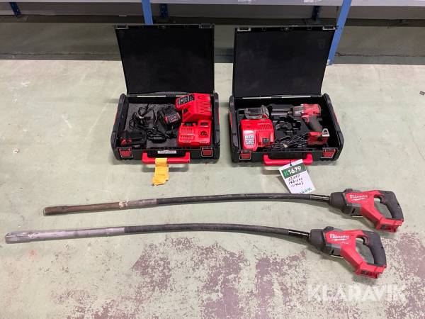 Betongvibrator, mutterdragare Milwaukee M 18 FCVN 12, M18 FMTJW2F12