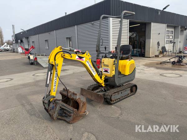 Minigrävare Wacker Neuson 803 med skopor
