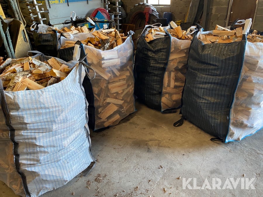 Ved i säck Björkved 1,5m3 5st