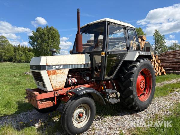 Traktor Case 1390 med dubbelmontage