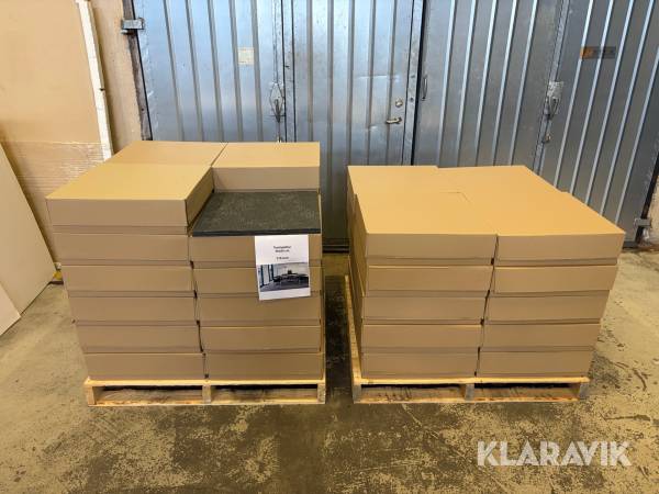 Textilplattor Grå 216 kvm Parti 1/3