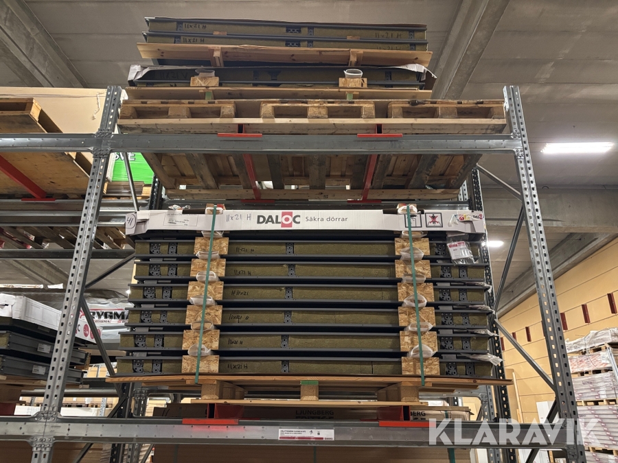 Ståldörrar Daloc 11x21 EI215/EW60. 9 st