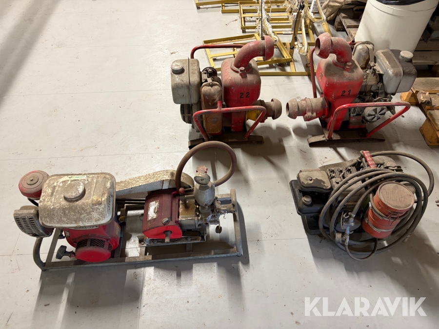 Bensindrivna vattenpumpar Honda/JLO 4 st