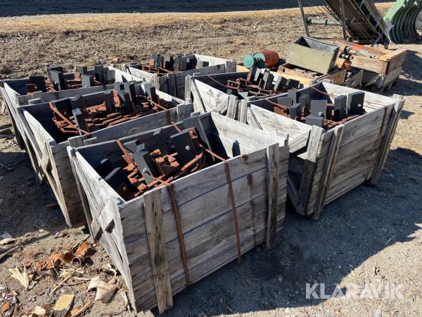 Matarkedjor med pressklossar för sågverk