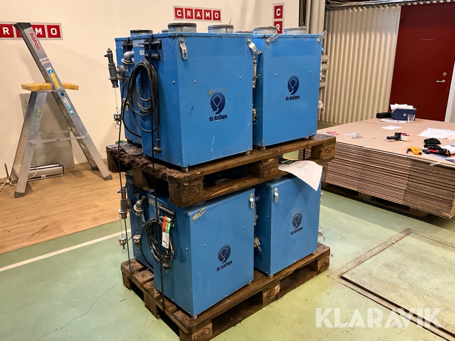 Hetvattenfläktar 8st El-Björn TF 15 HV