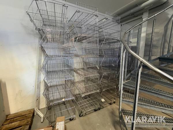 Trådkorgar i metall med avskiljare 850x450