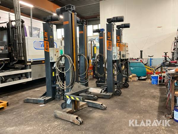 Mobila pelarlyftar 6st Bus Lift PMX 6,5 ton