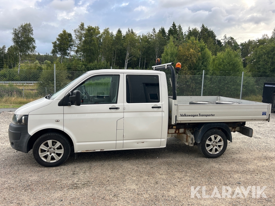 Flakbil Volkswagen Transporter Dubbelhytt T32 TDI BMT DSG