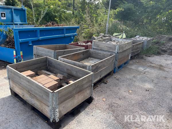 Kullersten i blandade diameter