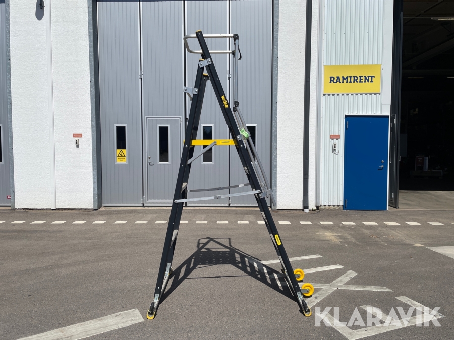 Trappstege med plattform Wibe WAP+WP1,5