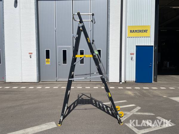 Trappstege med plattform Wibe WAP+WP1,5