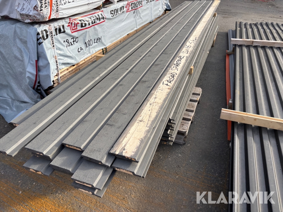 Falsad spårpanel 22x145. 300 löpmeter