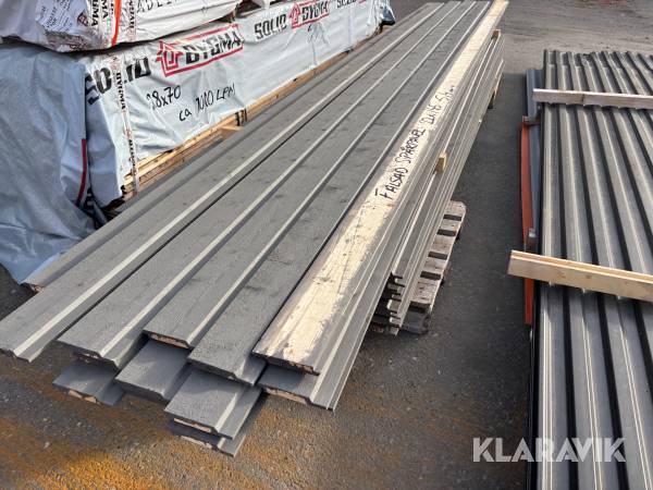 Falsad spårpanel 22x145. 300 löpmeter