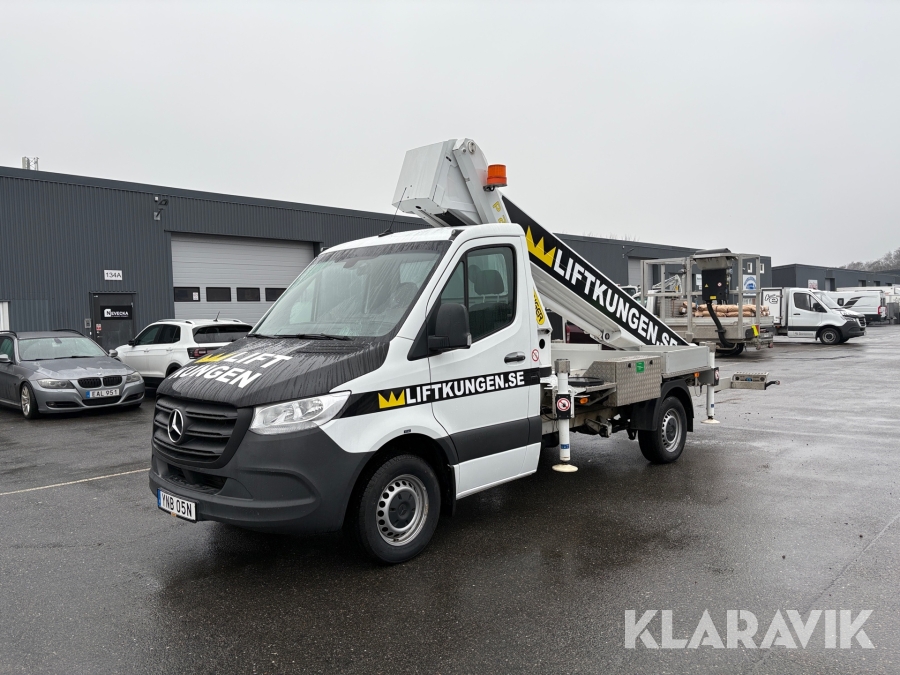Billift Mercedes-Benz Sprinter med Palfinger P280B kran