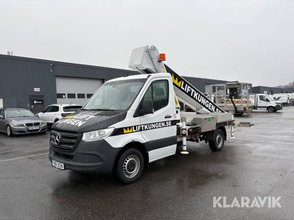 Billift Mercedes-Benz Sprinter med Palfinger P280B kran