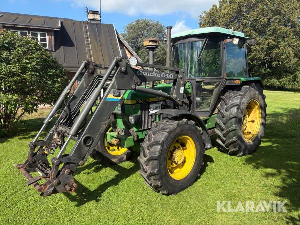 Traktor John Deere 2650 med frontlastare