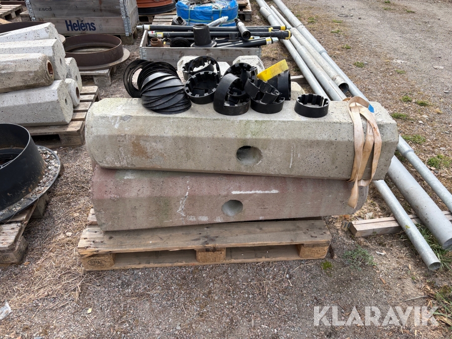 Belysningsstolpe med fundament