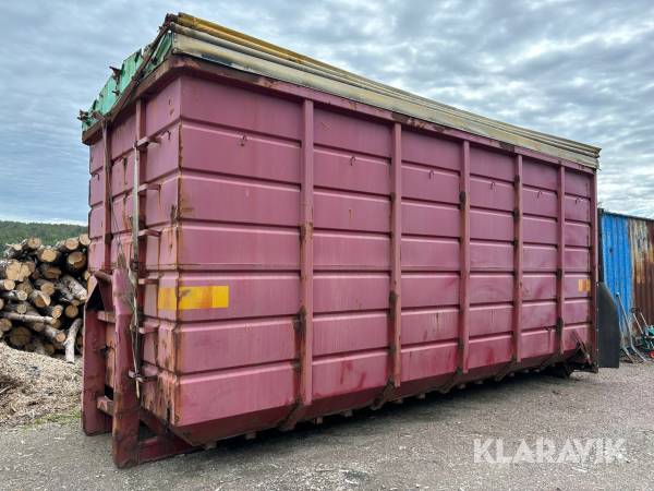 Containerflak / fliscontainer med kapell 40m3