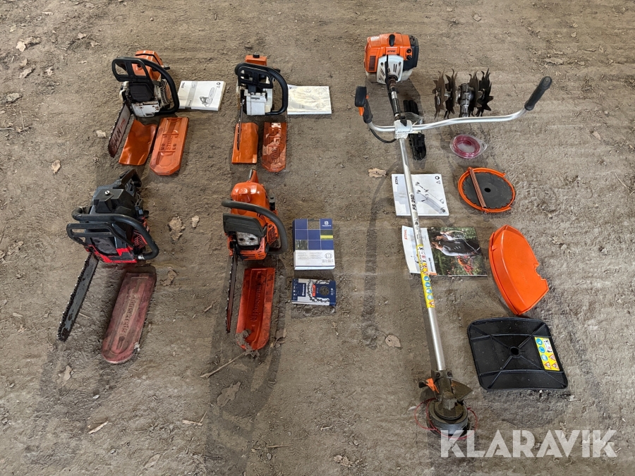 Motorsågar & röjsåg, Husqvarna, Stihl & Jonsered
