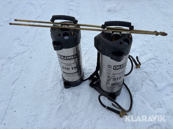 Ryggburna trycksprutor Gloria 510 TK 2 st