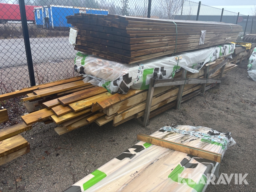 Virkespaket, diverse impregnerat