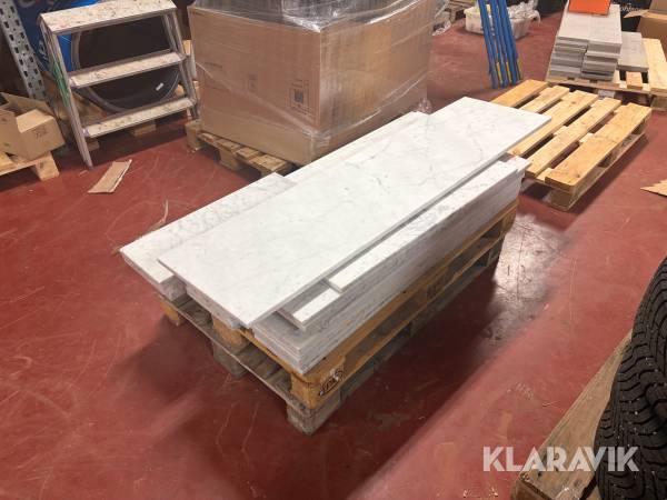Fönsterbänkar vit marmor Carrara 28st
