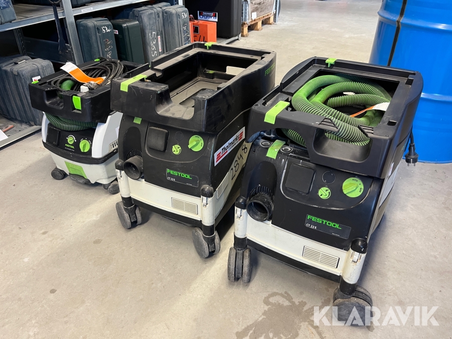Byggdammsugare 3 st Festool CT22E, CT mini