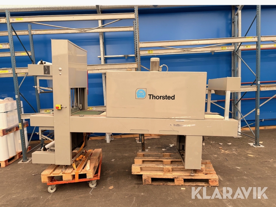 Krympplastmaskin/Krympfilmsmaskin Thorsted Maskiner E020 ink 28 rullar krympfilm