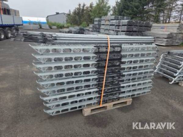 Parti ställningsdelar – trapplöp, handledare och skyddsgrindar