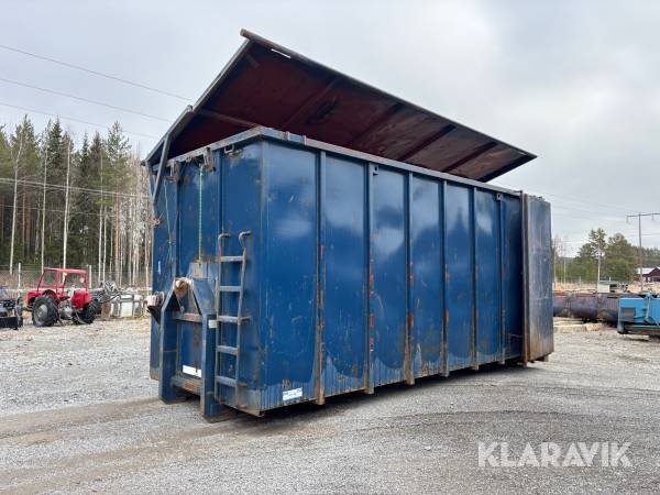 Lastväxlarcontainer GMM 40m3 med tak