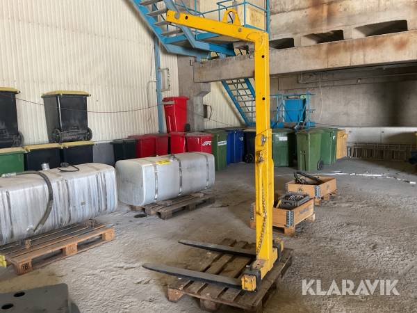 Pallgafflar för kran Forankra självjusterande