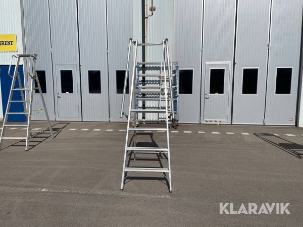 Trappstege med plattform Zarges ZAP Z600 1.32M