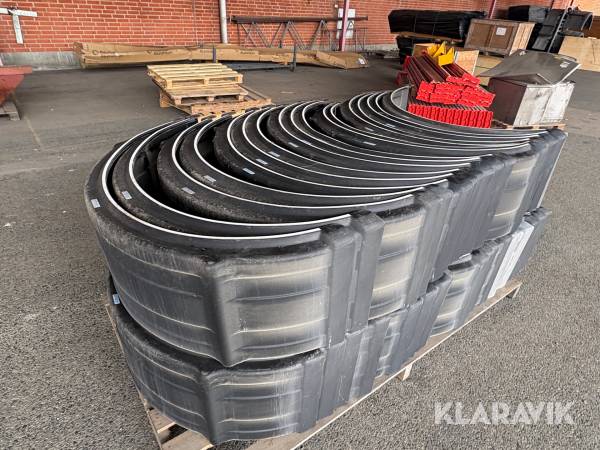 Skärm med snabbfäste Domar 1300x430x1900 34st