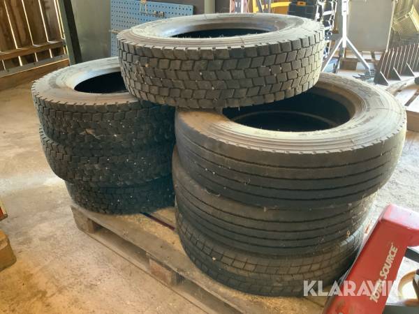 Lastbilsdäck 7st Hankook 205/75R17.5