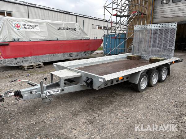 Maskinsläp WT Trailer W5 3-axlad