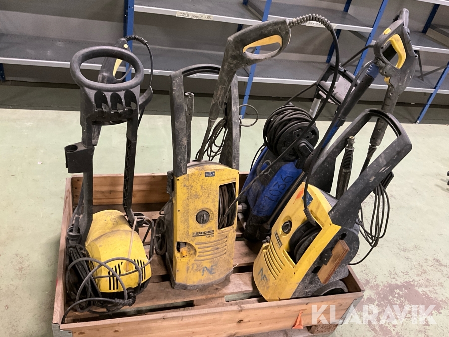 Högtryckstvätt 4st Kärcher och Nilfisk