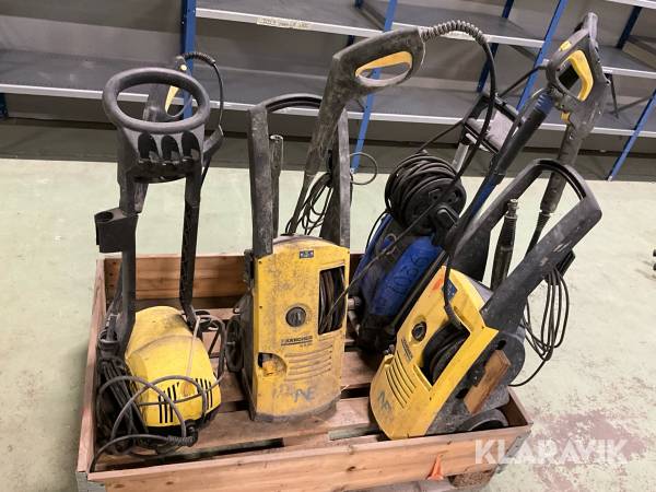 Högtryckstvätt 4st Kärcher och Nilfisk