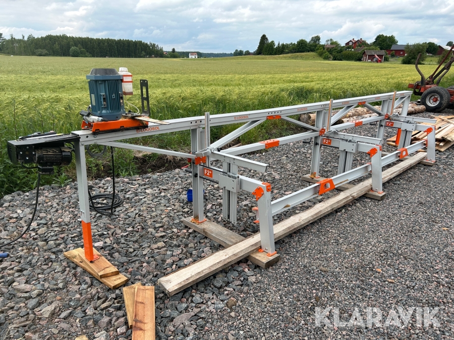 Kedjesågverk Logosol F2+ 6 m med 3 stocklyftar