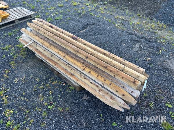 Impregnerade stolpar 2500x100mm 21st