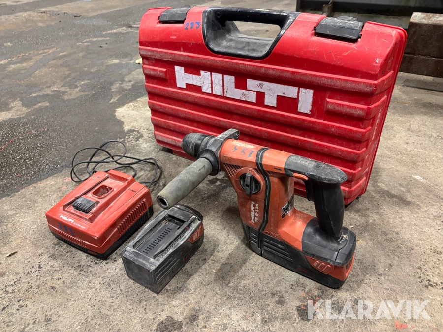 Slagborrmaskin Hilti TE 6-A36 - Komplett med batteri och laddare