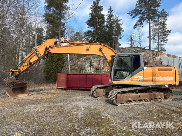 Grävmaskin Case CX210B med redskap