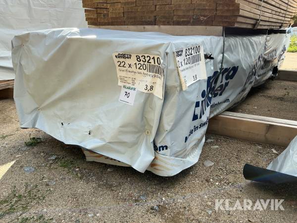 Enkelfas fals 22x120 / 2,167m3