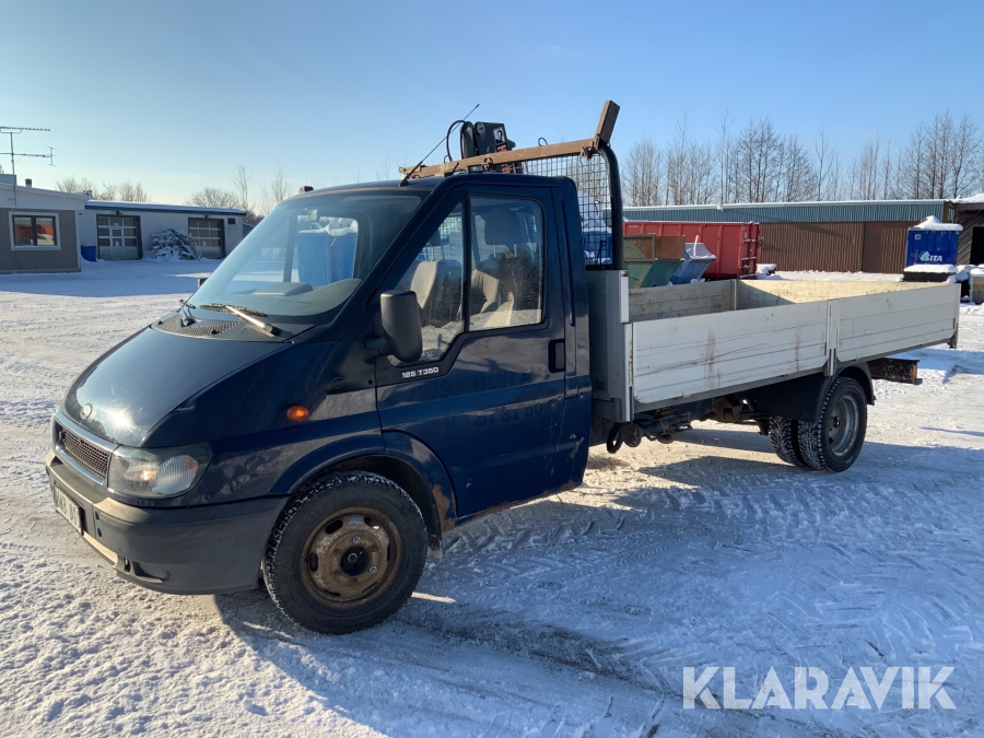 Pickup Ford Transit 2.4 DI med Hiab kran