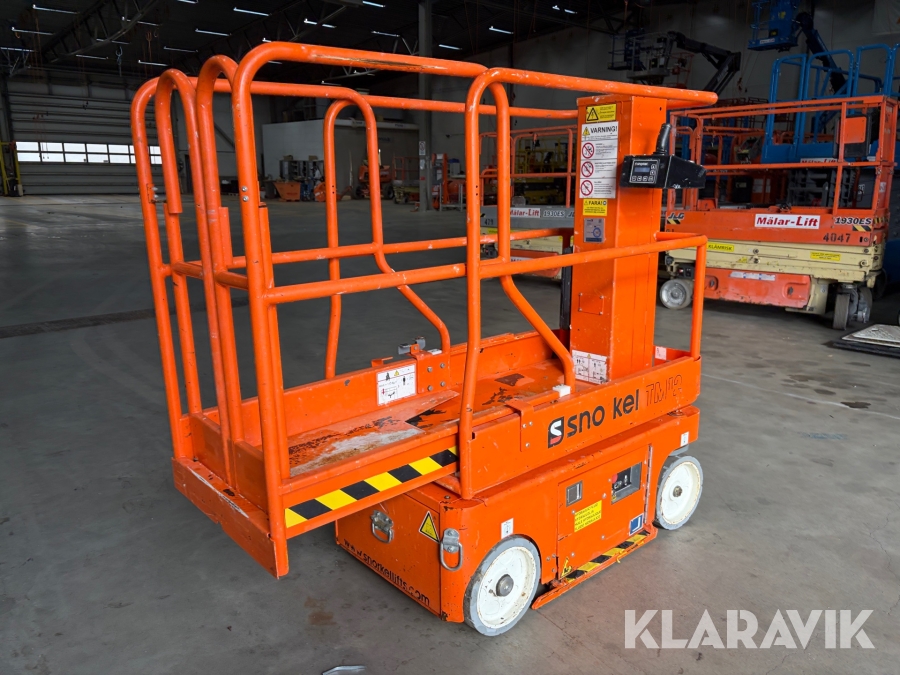 Pelarlift Snorkel TM12 nya batterier