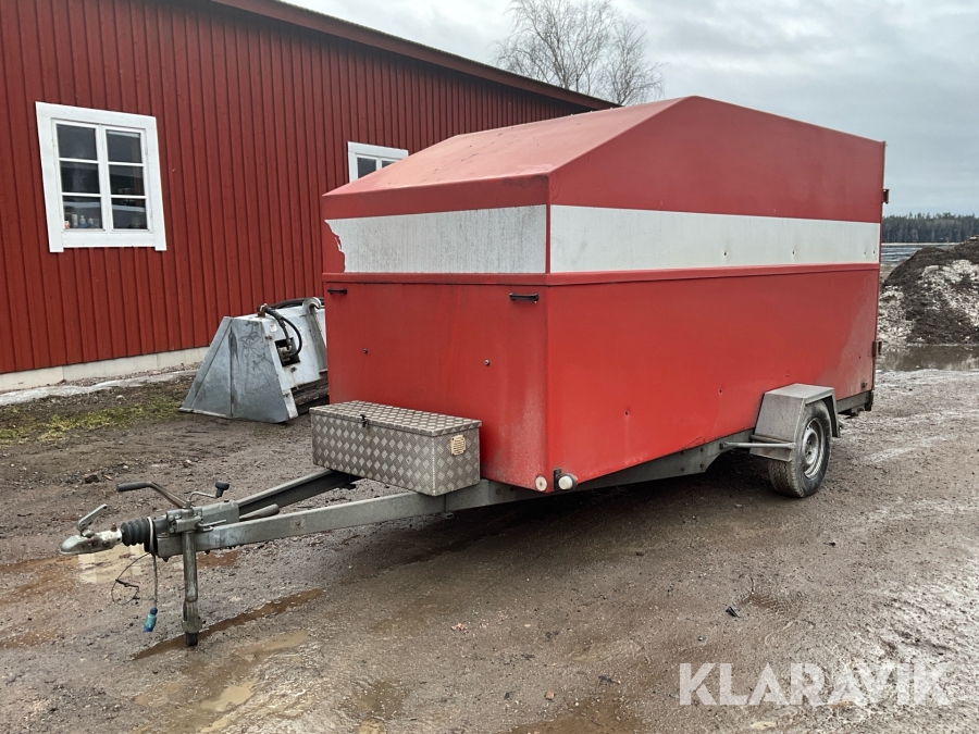 Personbilssläp SH Vagnen 1300 skåpsläp