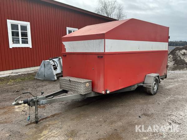 Personbilssläp SH Vagnen 1300 skåpsläp